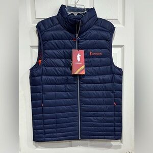 Cotopaxi Men’s XL Fuego Down Puffer Vest NWT Maritime Navy Blue Puff Puffy